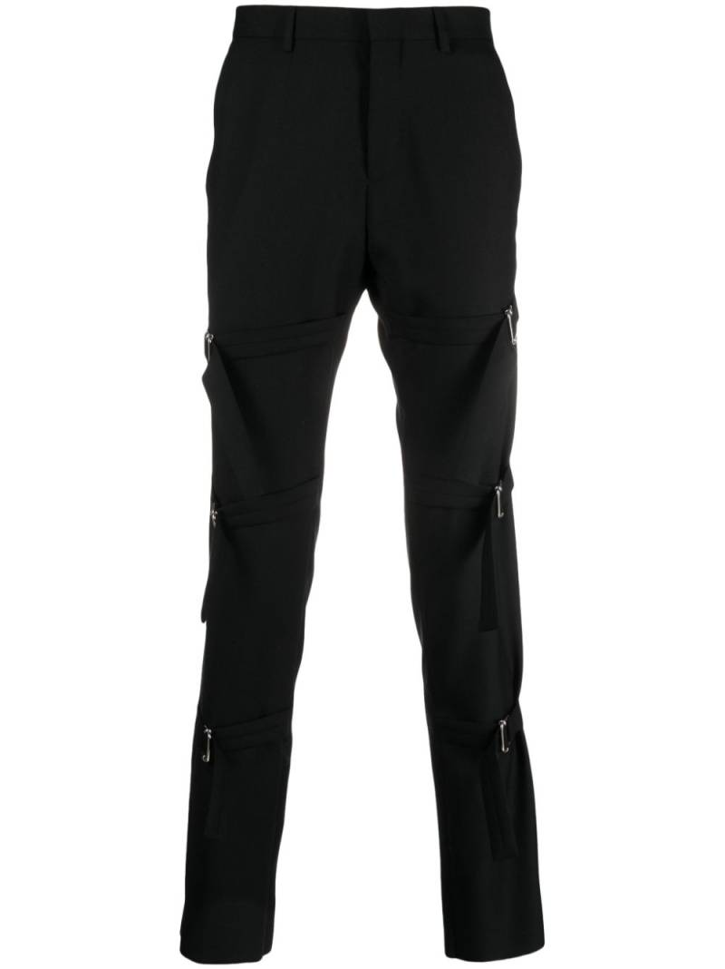 John Richmond Klifi buckled virgin-wool trousers - Black von John Richmond