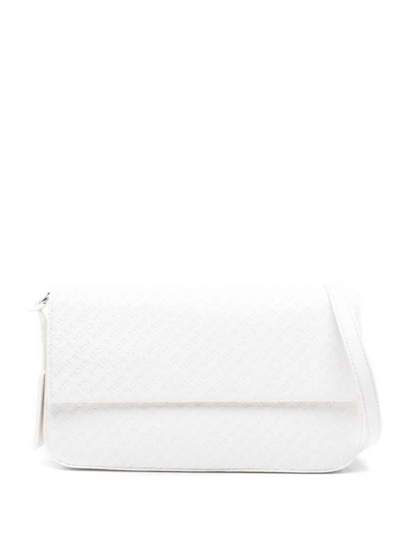 John Richmond debossed-logo shoulder bag - White von John Richmond