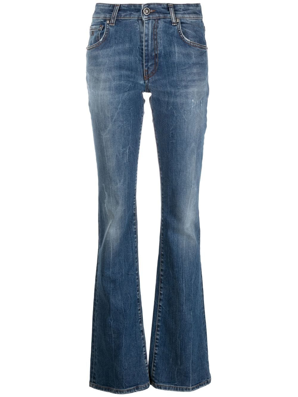 John Richmond flared low-rise jeans - Blue von John Richmond