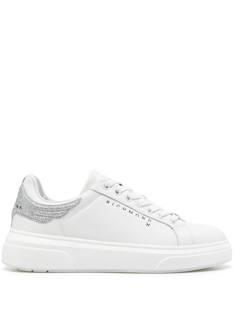 John Richmond glitter-detail sneakers - White von John Richmond