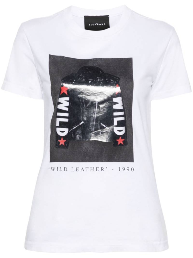 John Richmond graphic-print cotton T-shirt - White von John Richmond