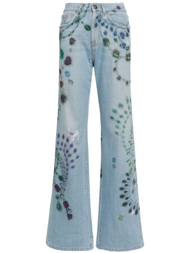 John Richmond high-rise wide-leg jeans - Blue von John Richmond