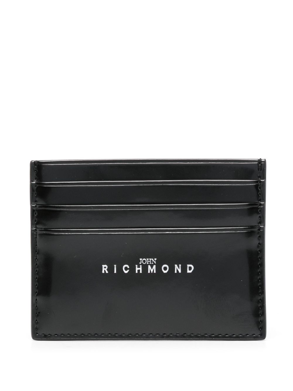 John Richmond leather card holder - Black von John Richmond