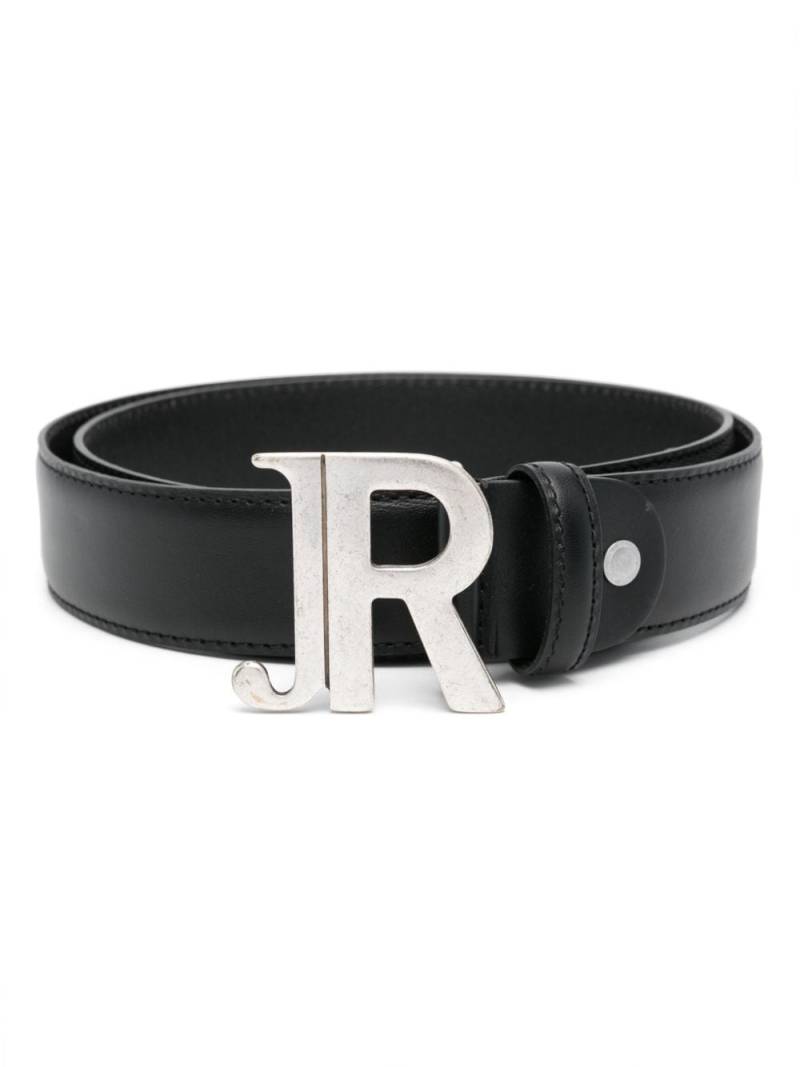 John Richmond logo-buckle belt - Black von John Richmond