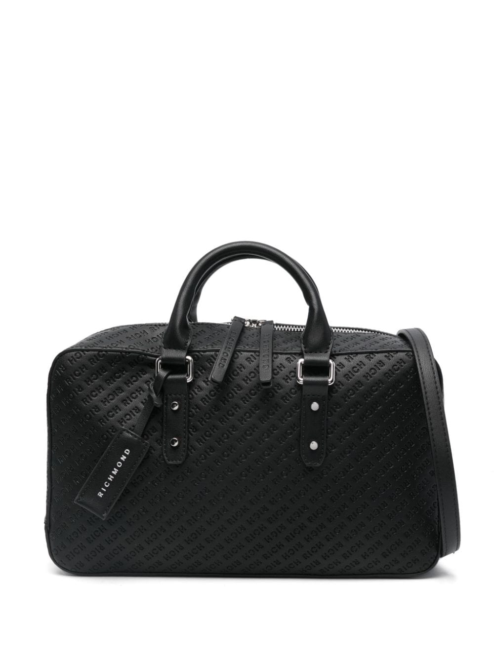 John Richmond logo-debossed tote bag - Black von John Richmond