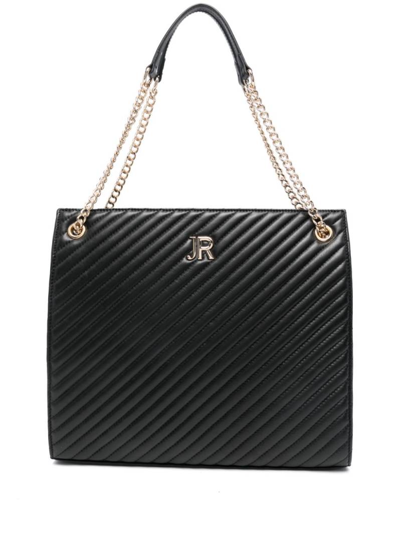 John Richmond logo-lettering shoulder bag - Black von John Richmond