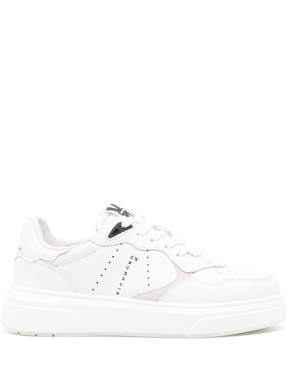 John Richmond logo-print leather sneakers - White von John Richmond