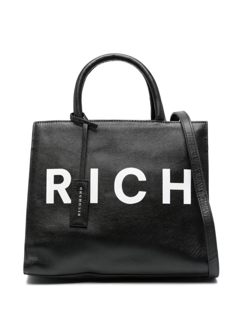 John Richmond logo-print tote bag - Black von John Richmond