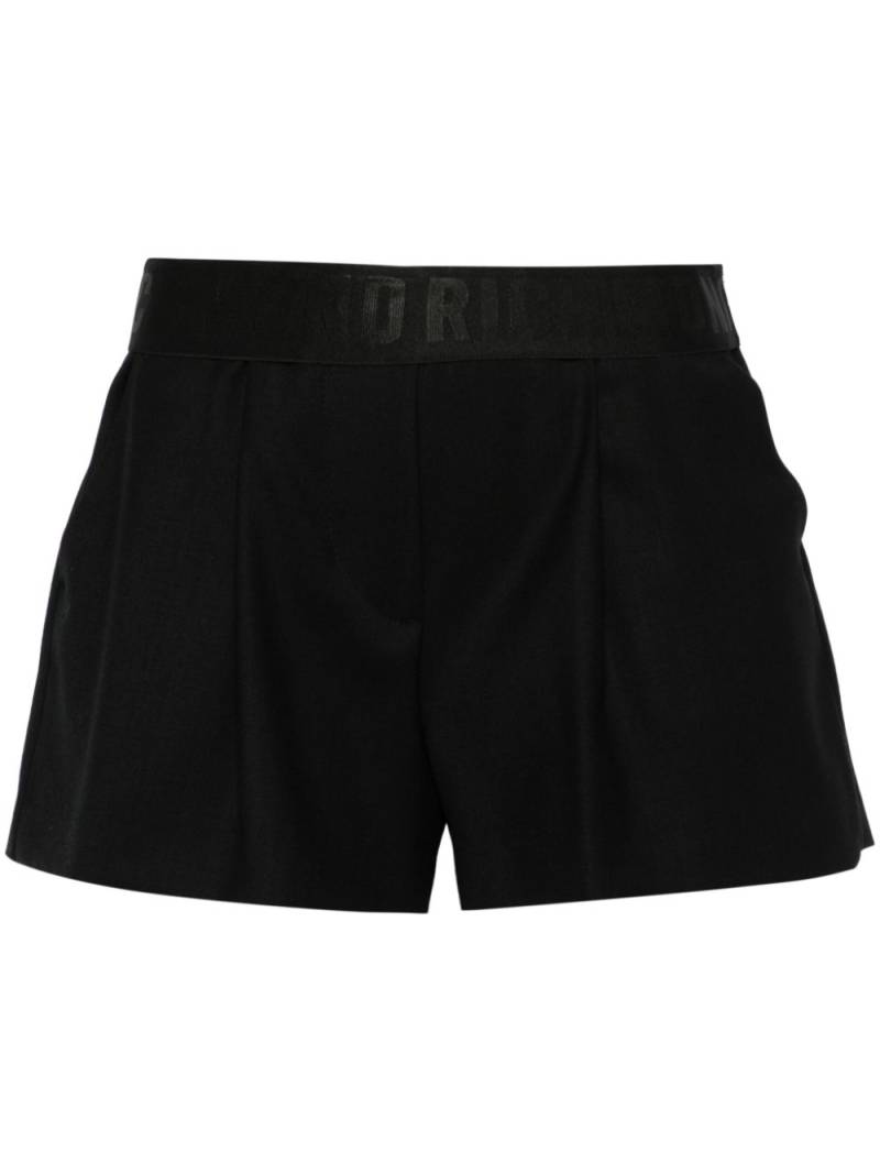 John Richmond logo-waistband mini shorts - Black von John Richmond