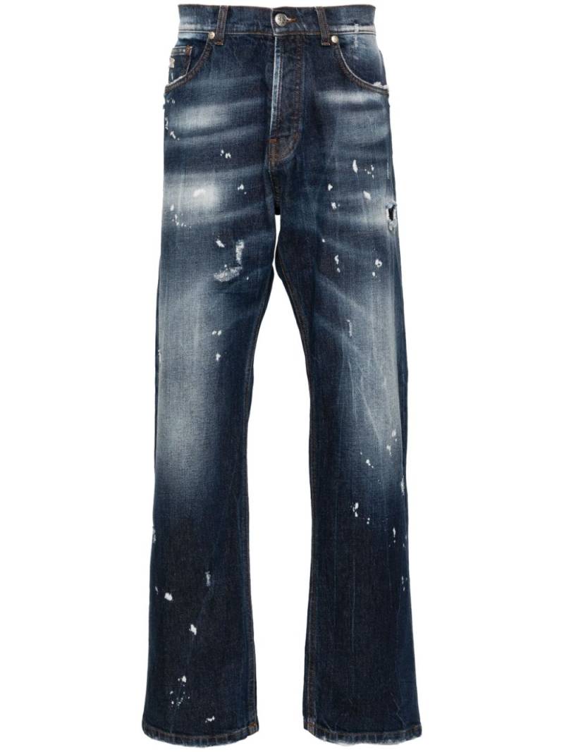 John Richmond straight-leg cotton jeans - Blue von John Richmond