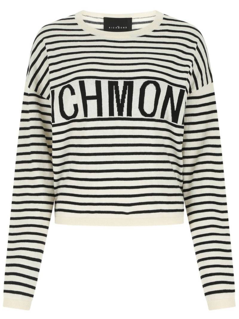 John Richmond striped sweater - White von John Richmond