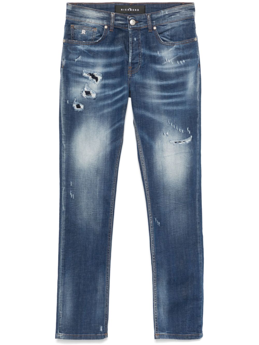 John Richmond washed-effect slim-cut jeans - Blue von John Richmond