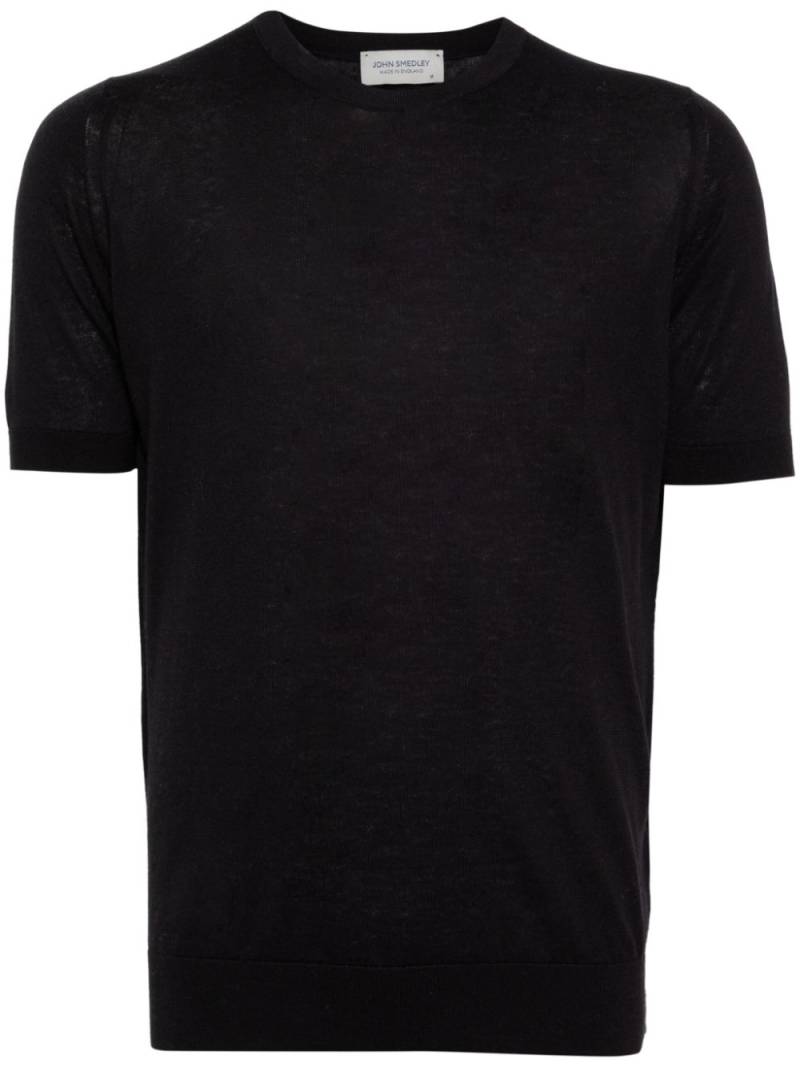 John Smedley Coulter T-shirt - Black von John Smedley