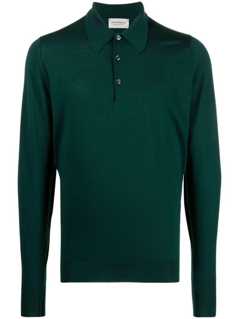 John Smedley Dorset wool polo shirt - Green von John Smedley