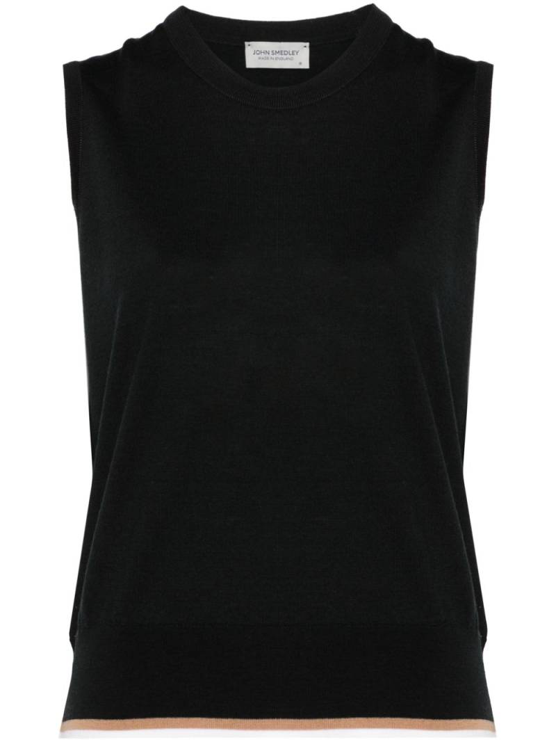 John Smedley Layne top - Black von John Smedley