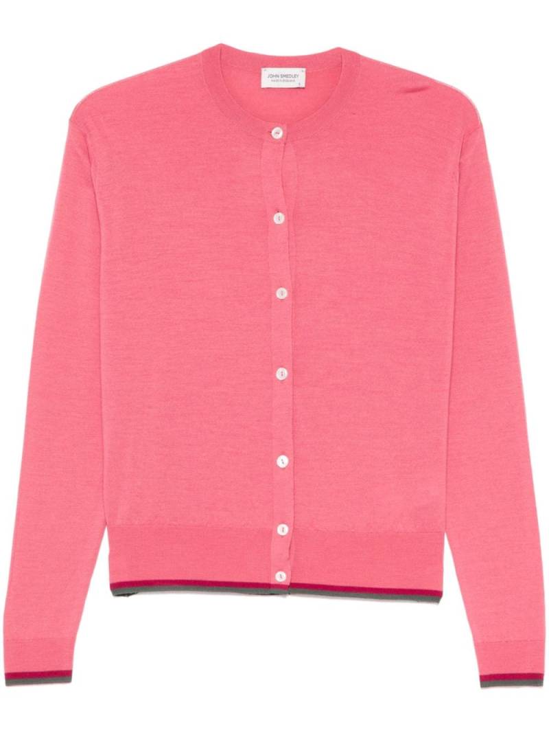 John Smedley Raina cardigan - 3 ASH ROSE/HLG von John Smedley