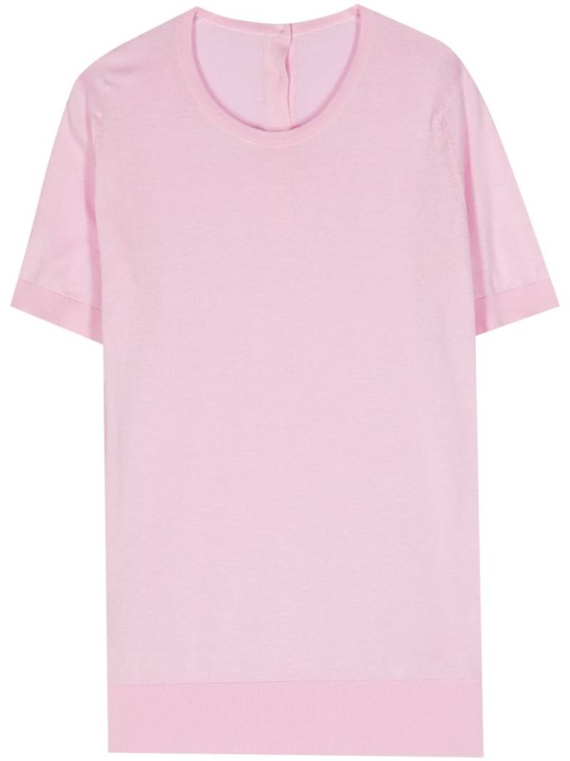 John Smedley fine-ribbed cotton top - Pink von John Smedley