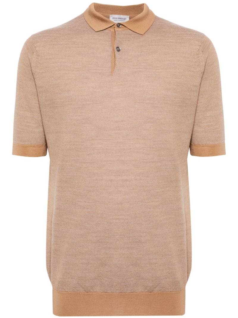 John Smedley short-sleeve wool polo shirt - Brown von John Smedley