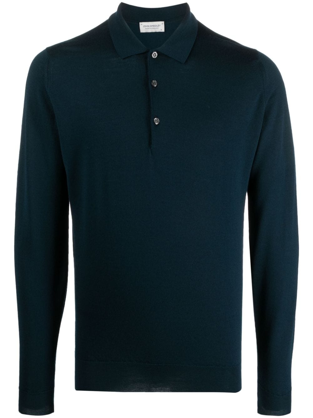 John Smedley virgin wool polo shirt - Blue von John Smedley