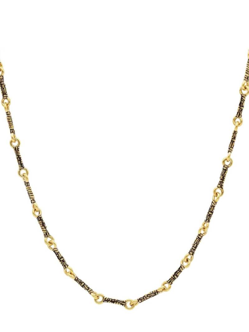 John Varvatos Woven single-strand necklace - Gold von John Varvatos