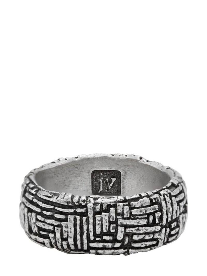 John Varvatos Woven sterling-silver ring von John Varvatos