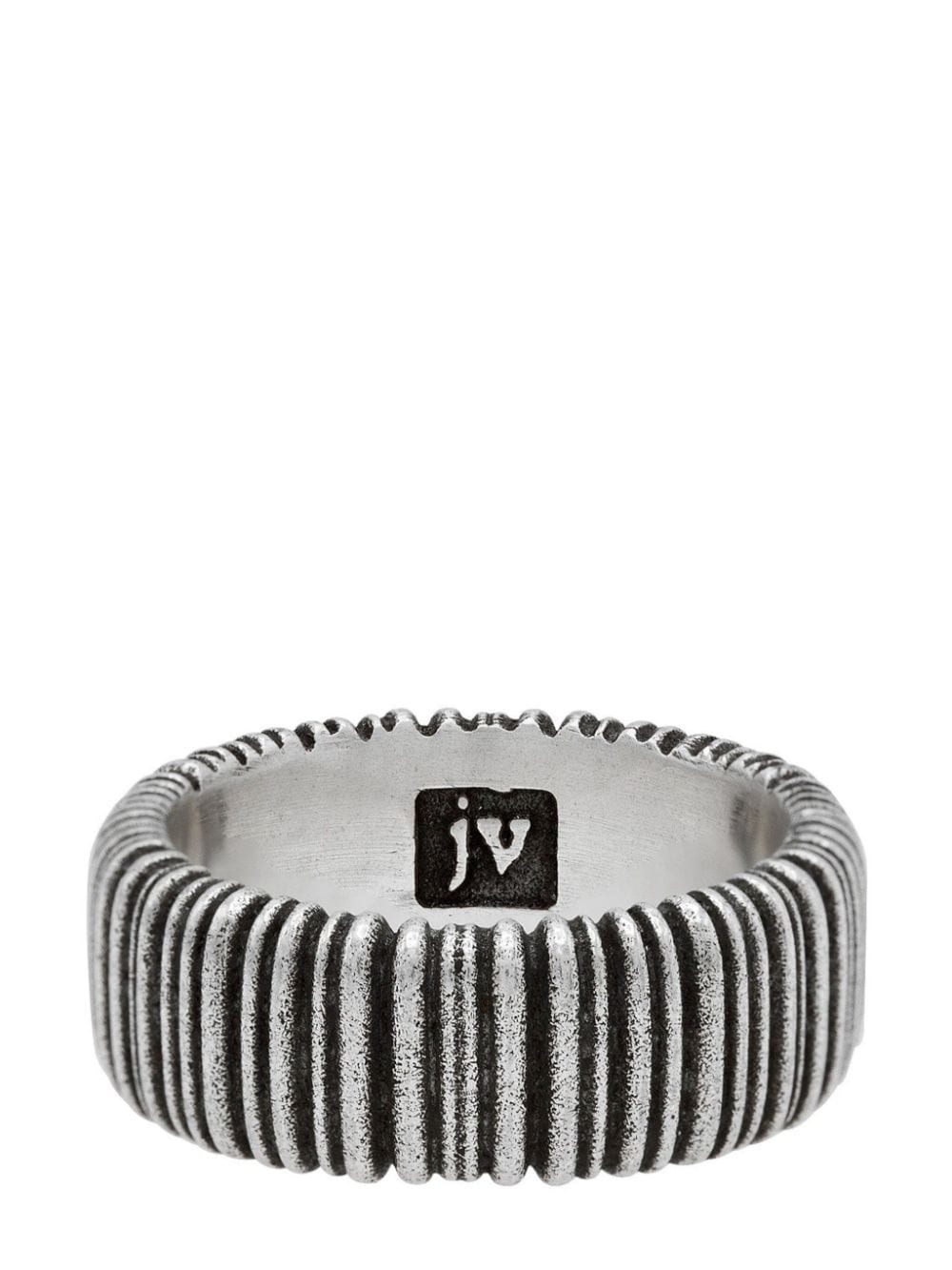 John Varvatos wire-textured sterling-silver ring von John Varvatos