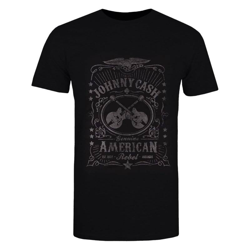 Johnny Cash - American Rebel TShirt, für Damen, Schwarz, Größe L von Johnny Cash