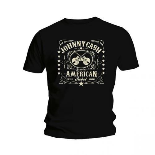 Johnny Cash - American Rebel TShirt, für Damen, Schwarz, Größe L von Johnny Cash