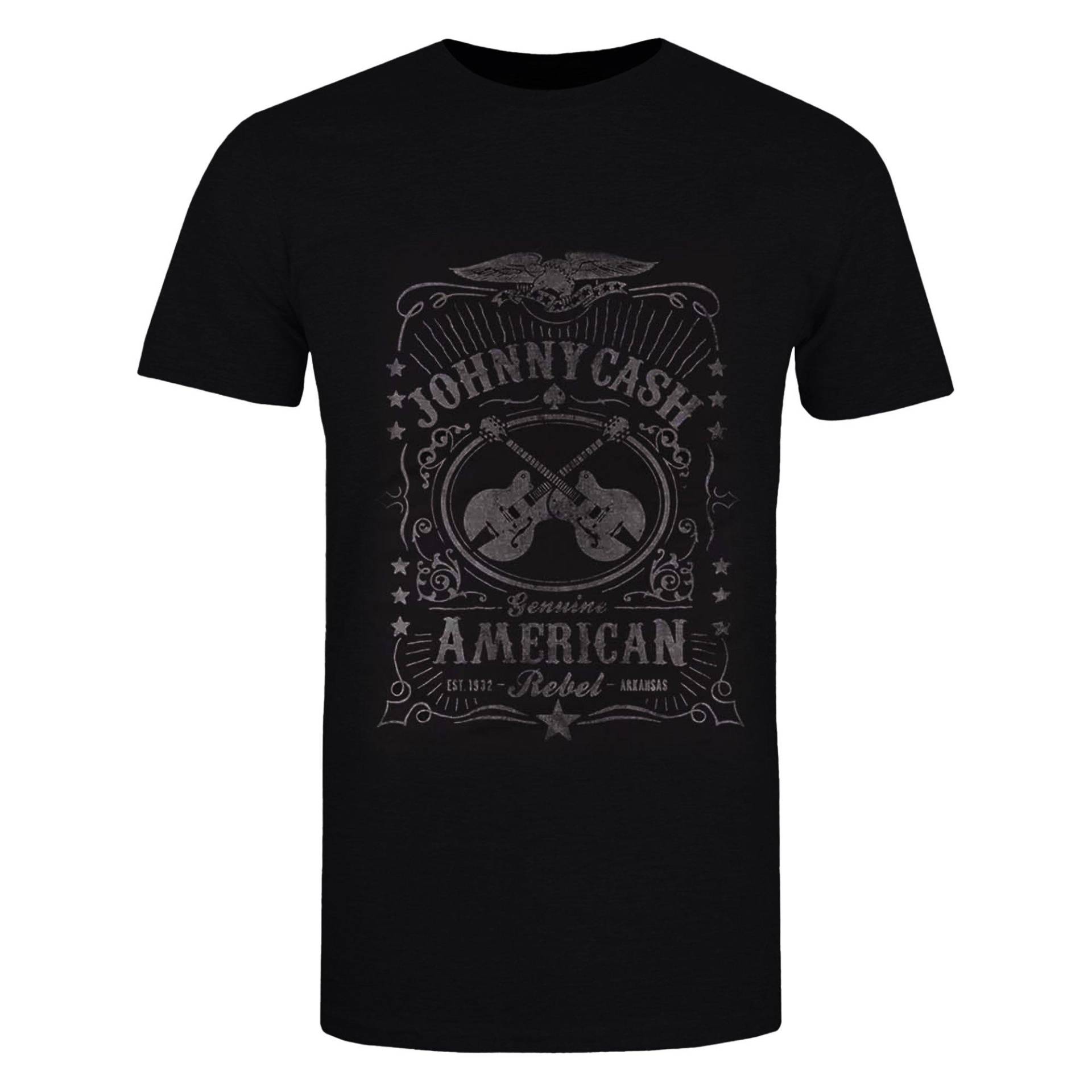 Johnny Cash - American Rebel TShirt, für Damen, Schwarz, Größe XL von Johnny Cash