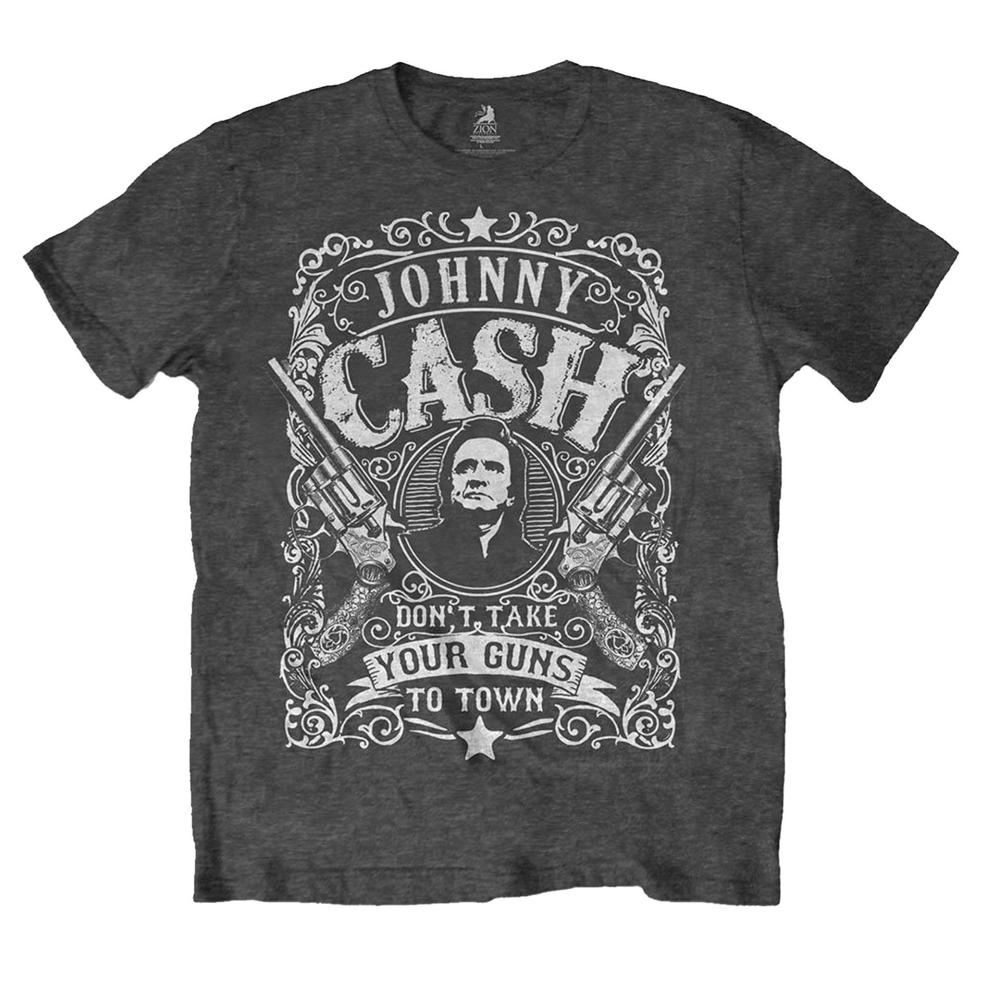 Johnny Cash - Don´t Take Your Guns To Town TShirt, für Damen, Grau, Größe L von Johnny Cash