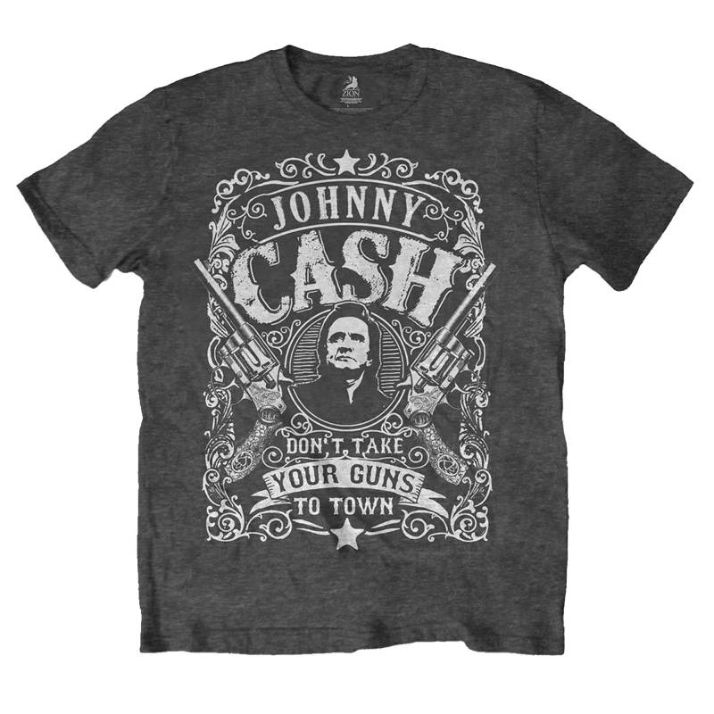 Don't Take Your Guns To Town Tshirt Damen Grau XL von Johnny Cash