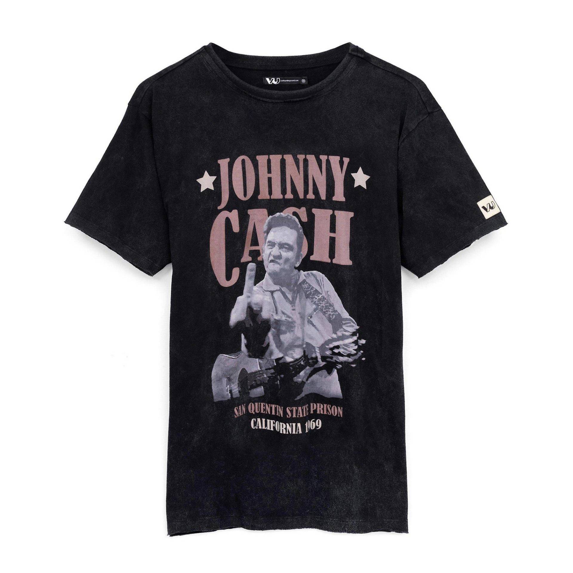 Johnny Cash - State Prison TShirt, für Damen, Schwarz, Größe M von Johnny Cash