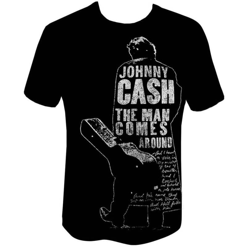 Johnny Cash - The Man Comes Around TShirt, für Damen, Schwarz, Größe M von Johnny Cash