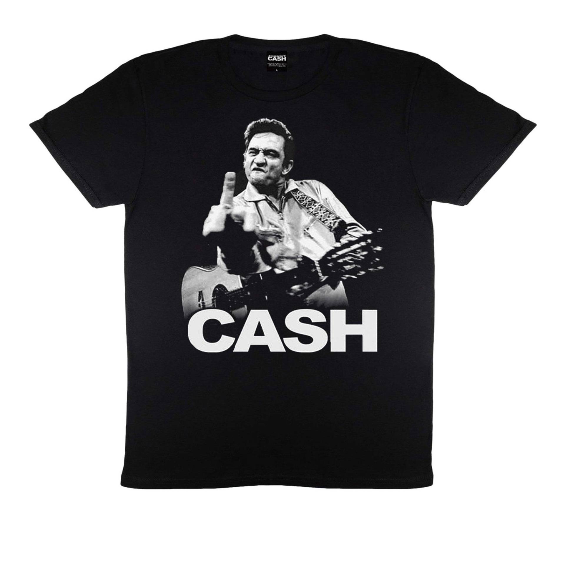 Tshirt Damen Schwarz M von Johnny Cash