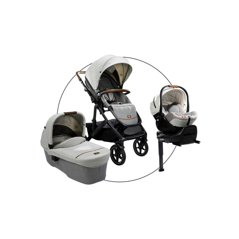 Kombikinderwagen Vinca Travel-Set inkl. Babyschale i-Level Recline und Isofix-Basis Base Encore von Joie