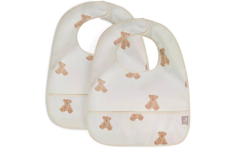 Jollein Lätzchen »wasserfest 2er Set Teddy Bear 29 x 40 cm«, (2 St.) von Jollein