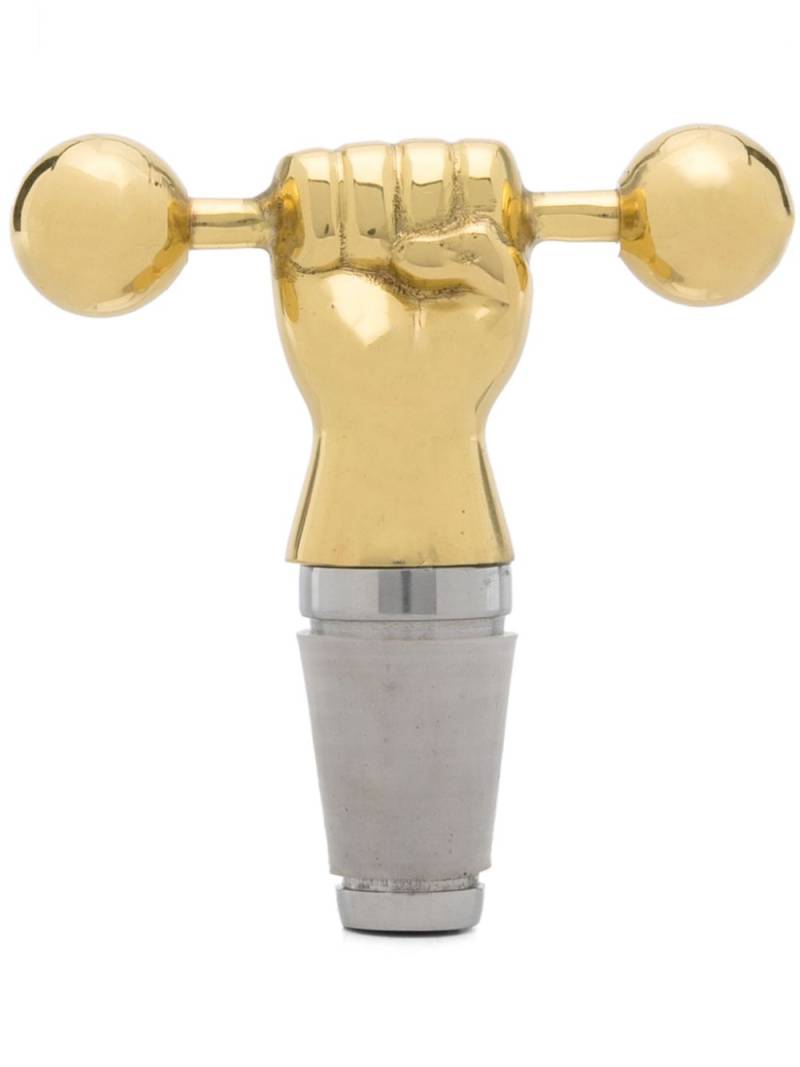 Jonathan Adler Barbell bottle stopper - Gold von Jonathan Adler