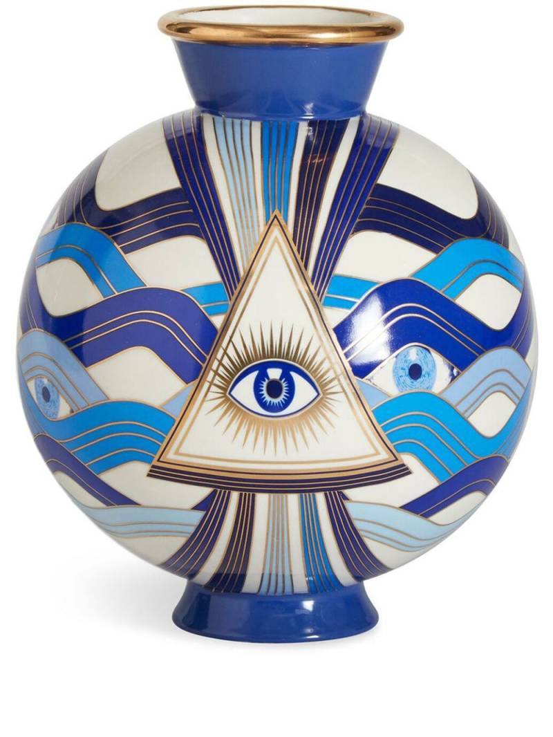 Jonathan Adler Druggist Eye vase (23,4cm) - Blue von Jonathan Adler