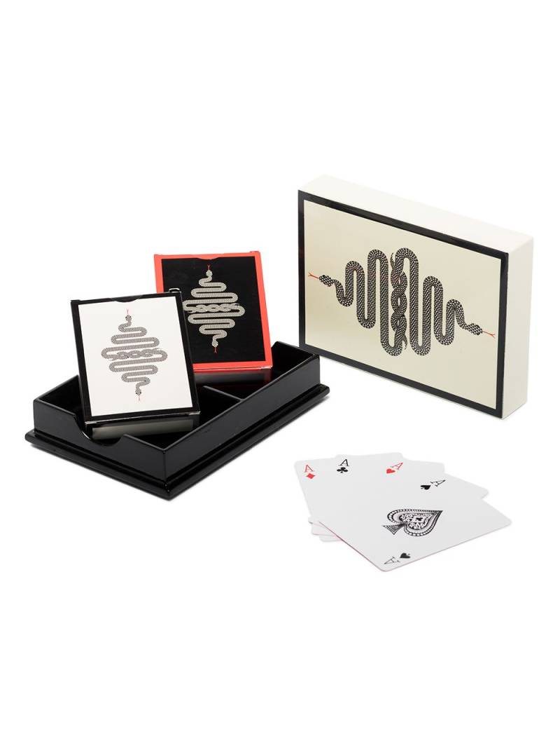 Jonathan Adler Eden card deck set - Black von Jonathan Adler