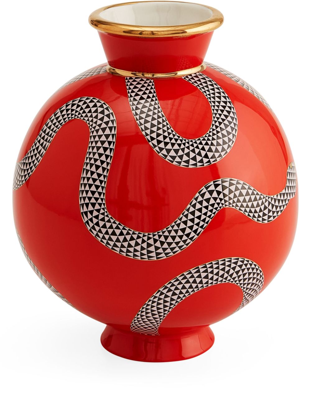 Jonathan Adler Eden round vase - Red von Jonathan Adler