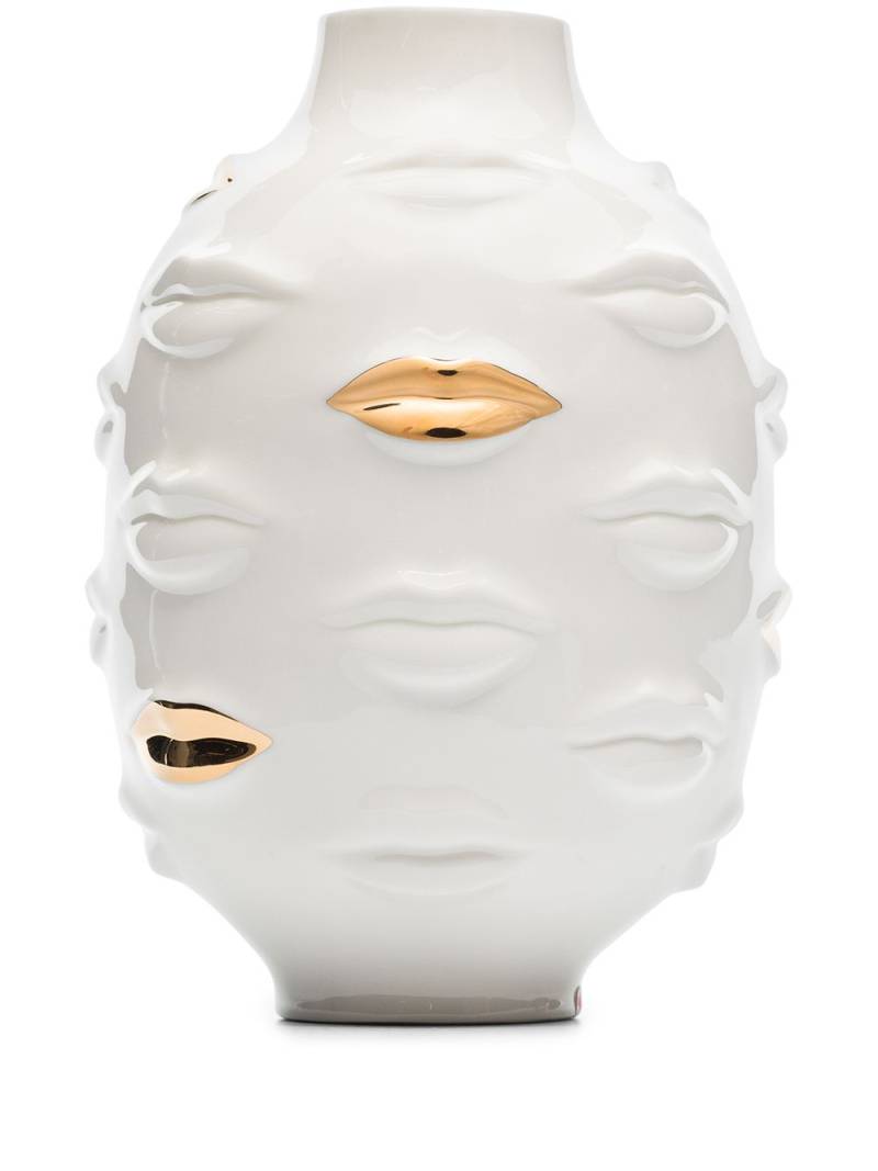 Jonathan Adler Gilded Gala porcelain vase - White von Jonathan Adler