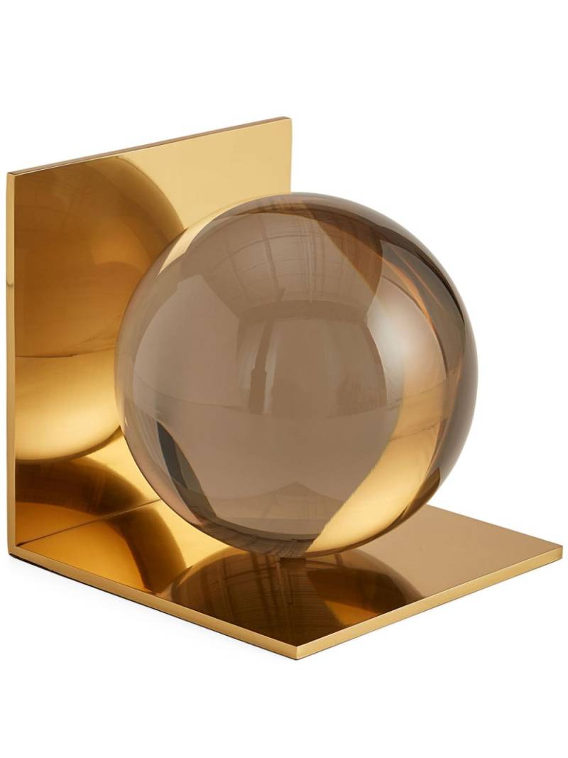 Jonathan Adler Globo bookends (set of two) - Gold von Jonathan Adler