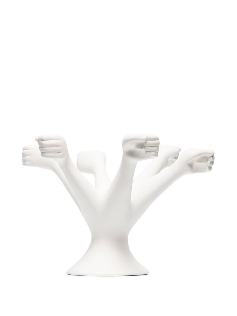 Jonathan Adler Eve hands candelabra - White von Jonathan Adler