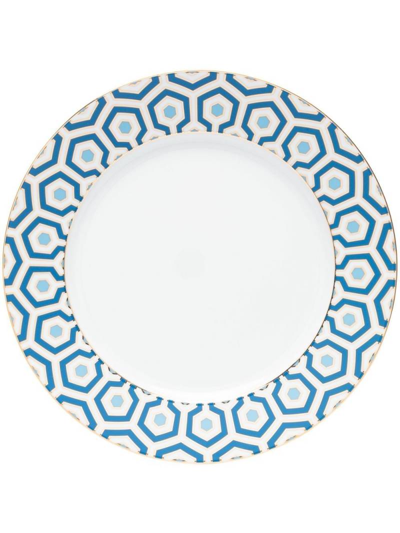 Jonathan Adler Newport porcelain dinner plate - White von Jonathan Adler