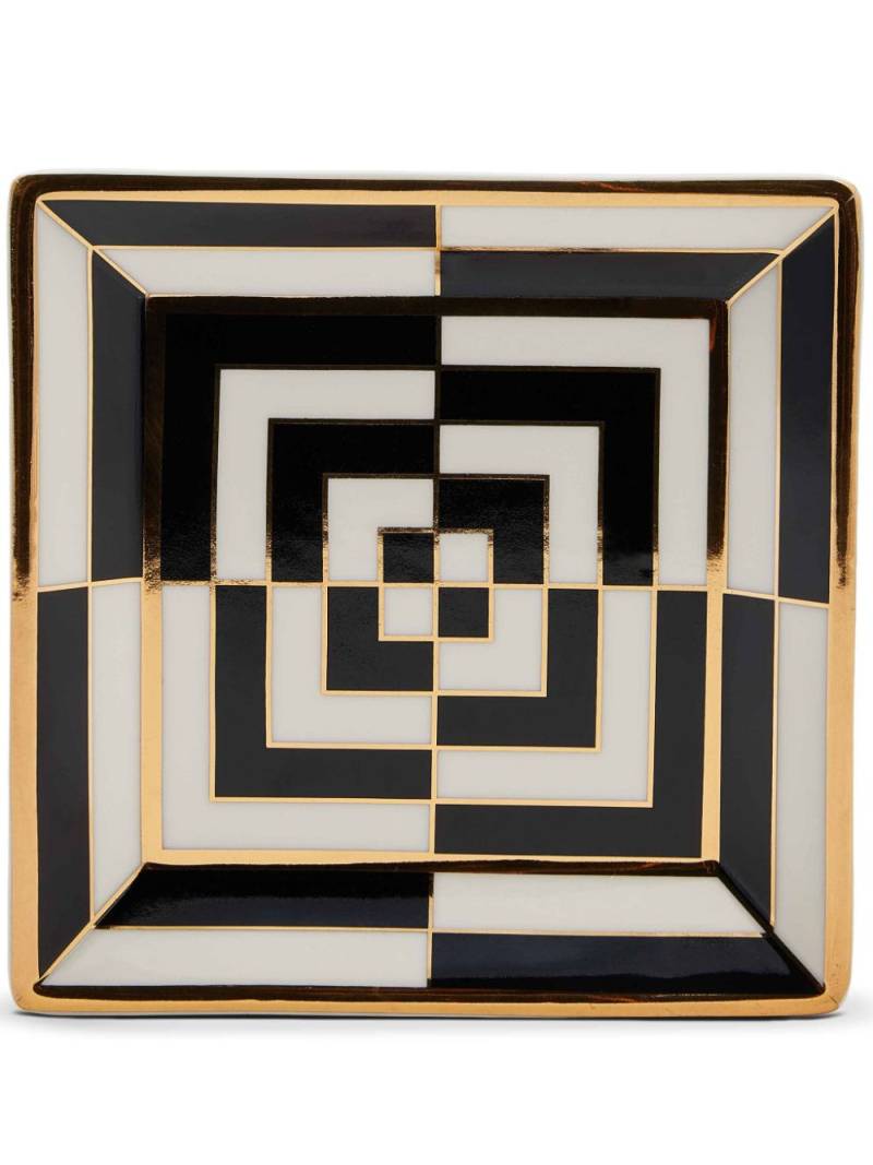 Jonathan Adler Op Art trinket tray (11.5cm) - Black von Jonathan Adler