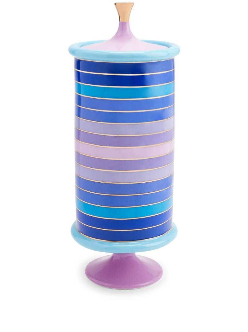 Jonathan Adler large Scala porcelain canister - Blue von Jonathan Adler