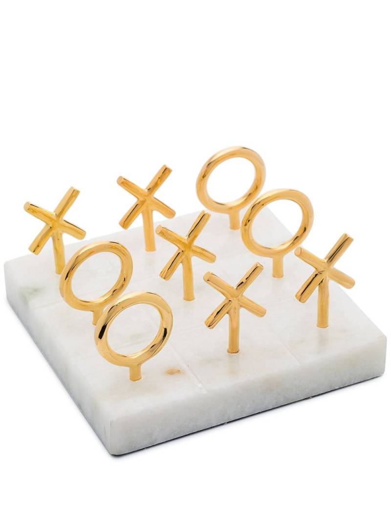 Jonathan Adler marble Tic-Tac-Toe set - Neutrals von Jonathan Adler