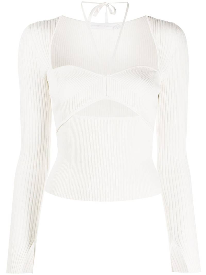 Simkhai Alexia cut-out detail knitted top - White von Simkhai