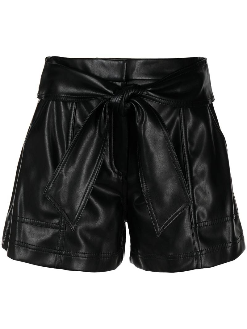 Simkhai Core Mari faux leather shorts - Black von Simkhai