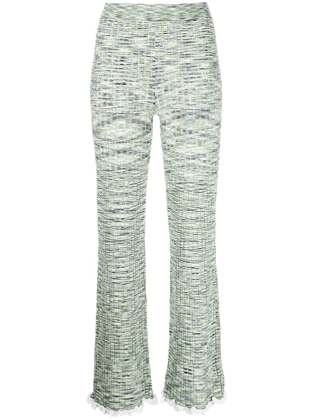 Simkhai Grayson ribbed-knit trousers - Green von Simkhai